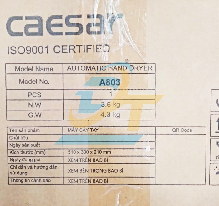 Máy sấy tay 1650W Caesar A803  Caesar | Giá rẻ nhất - Công Ty TNHH Thương Mại Dịch Vụ Đạt Tâm