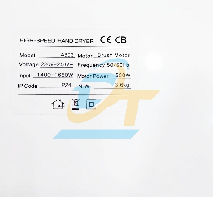 Máy sấy tay 1650W Caesar A803  Caesar | Giá rẻ nhất - Công Ty TNHH Thương Mại Dịch Vụ Đạt Tâm