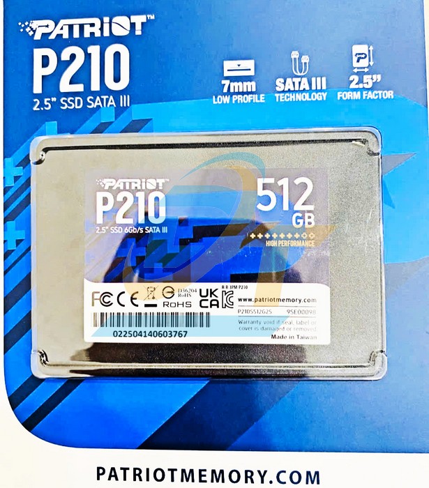 Ổ cứng SSD 2.5" 128GB Patriot P210 SATA III  PATRIOT | Giá rẻ nhất - Công Ty TNHH Thương Mại Dịch Vụ Đạt Tâm
