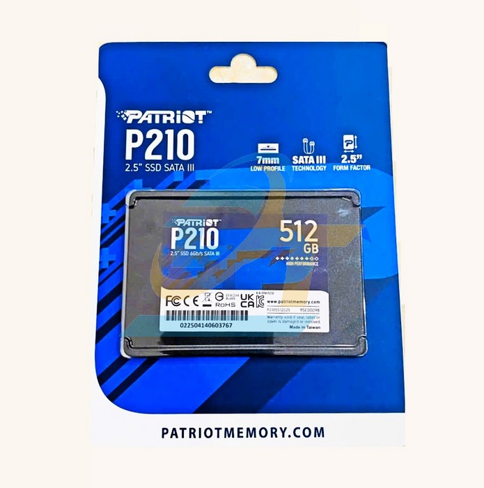 Ổ cứng SSD 2.5" 128GB Patriot P210 SATA III  PATRIOT | Giá rẻ nhất - Công Ty TNHH Thương Mại Dịch Vụ Đạt Tâm