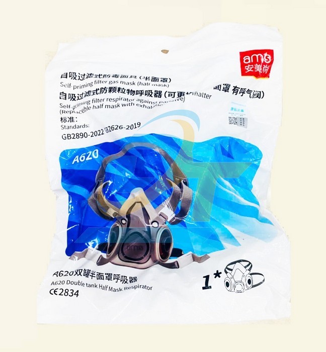 Mặt nạ ph&ograve;ng độc nửa mặt AMS A620 (Chưa gồm phin lọc) A620 AMS | Gi&aacute; rẻ nhất - C&ocirc;ng Ty TNHH Thương Mại Dịch Vụ Đạt T&acirc;m
