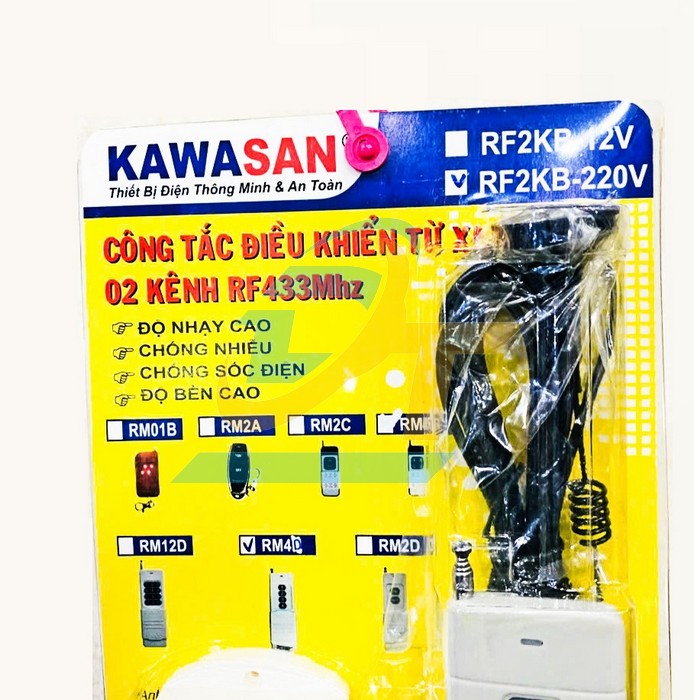 C&ocirc;ng tắc điều khiển từ xa Kawasan RF2KB-220V RM4D RF2KB-220V RM4D KAWASAN | Gi&aacute; rẻ nhất - C&ocirc;ng Ty TNHH Thương Mại Dịch Vụ Đạt T&acirc;m