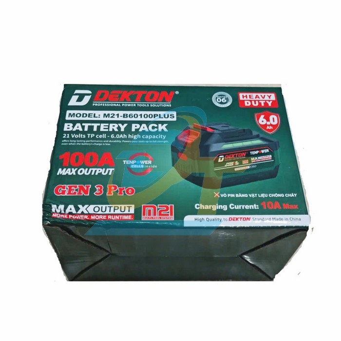 Pin Dekton 21V 6.0Ah 15cell M21-B60100Plus  DEKTON | Gi&aacute; rẻ nhất - C&ocirc;ng Ty TNHH Thương Mại Dịch Vụ Đạt T&acirc;m