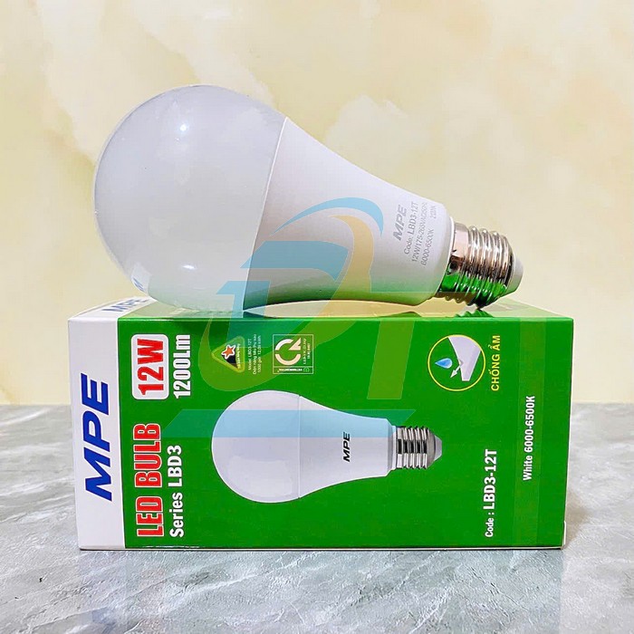 B&oacute;ng đ&egrave;n led bulb 12W 220V 6000-6500K MPE LBD3-12T  MPE | Gi&aacute; rẻ nhất - C&ocirc;ng Ty TNHH Thương Mại Dịch Vụ Đạt T&acirc;m