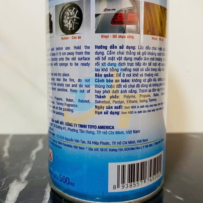Chai xịt đ&aacute;nh b&oacute;ng đồ da v&agrave; gỗ Toyo 500ml  TOYO-AMERICA | Gi&aacute; rẻ nhất - C&ocirc;ng Ty TNHH Thương Mại Dịch Vụ Đạt T&acirc;m