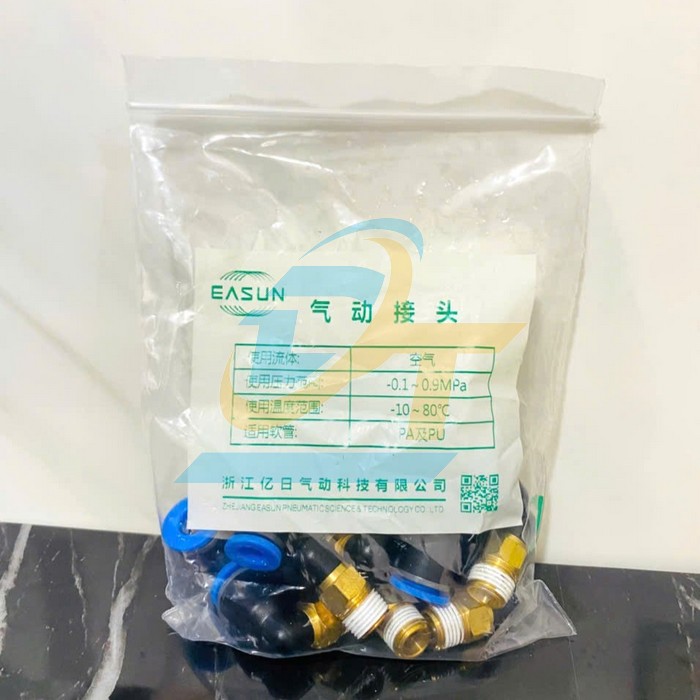 Co nối hơi chữ L phi 6mm - Ren ngo&agrave;i 9.6mm Easun EPL6-01  EASUN | Gi&aacute; rẻ nhất - C&ocirc;ng Ty TNHH Thương Mại Dịch Vụ Đạt T&acirc;m