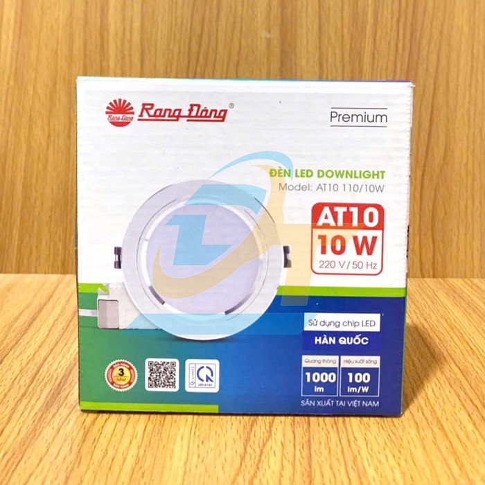 Đ&egrave;n LED Downlight &acirc;m trần 110/10W 6500K Rạng Đ&ocirc;ng AT10  RangDong | Gi&aacute; rẻ nhất - C&ocirc;ng Ty TNHH Thương Mại Dịch Vụ Đạt T&acirc;m