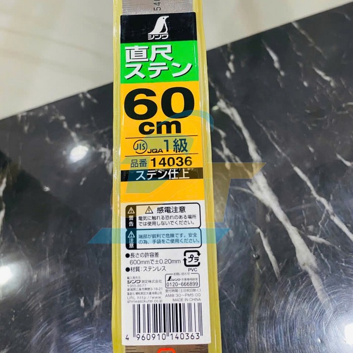 Thước l&aacute; 600mm Shinwa 14036  Shinwa | Gi&aacute; rẻ nhất - C&ocirc;ng Ty TNHH Thương Mại Dịch Vụ Đạt T&acirc;m