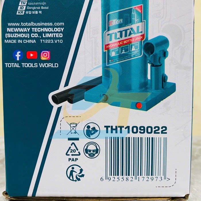 Con đội thủy lực 2 tấn Total THT109022 THT109022 Total | Gi&aacute; rẻ nhất - C&ocirc;ng Ty TNHH Thương Mại Dịch Vụ Đạt T&acirc;m